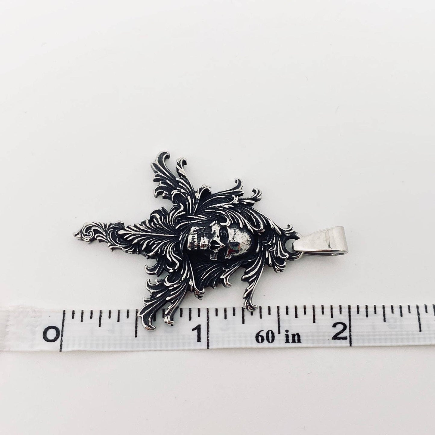 Gothic Style Stainless Steel Skull Pendant - MJ/MNP: Single Pendant