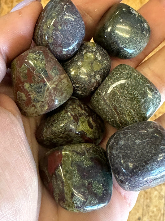 Dragon Blood Jasper Tumbles
