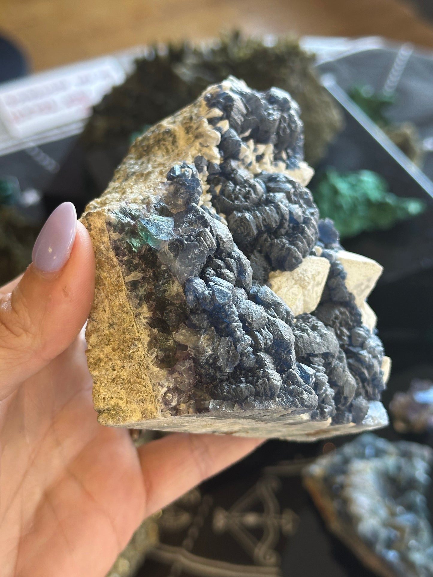 Blueberry Fluorite Raw Specimen