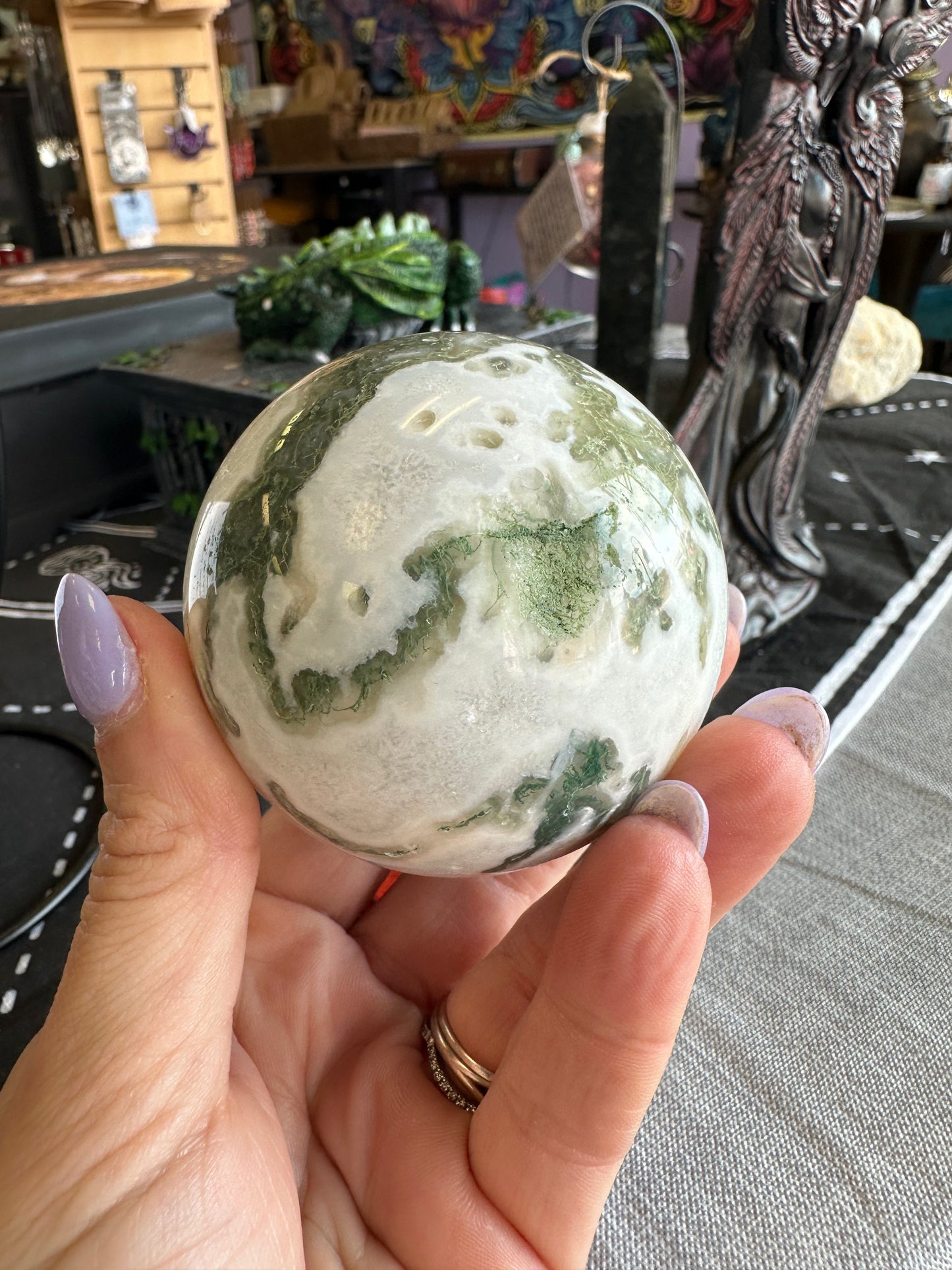 Tree Agate Sphere