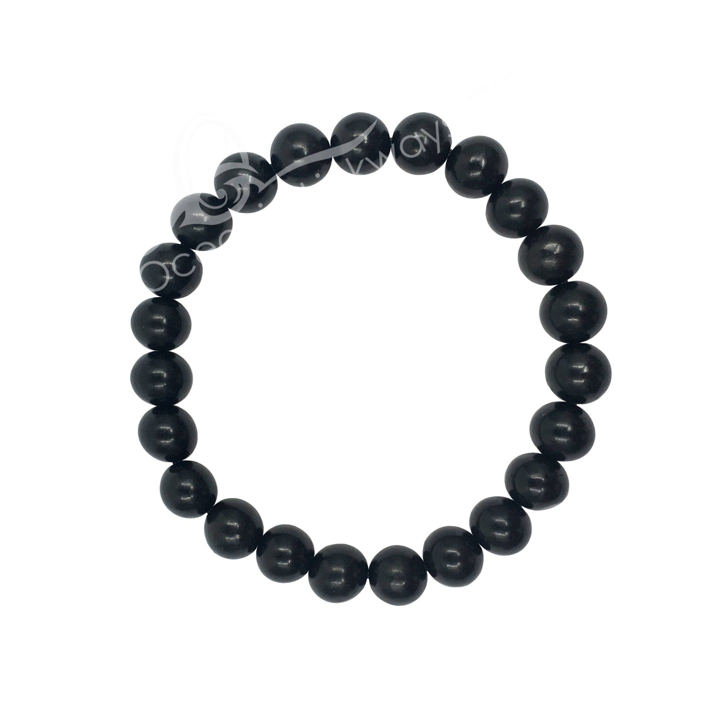BRACELET - JET (8-8.5 MM) 7.15-7.25"