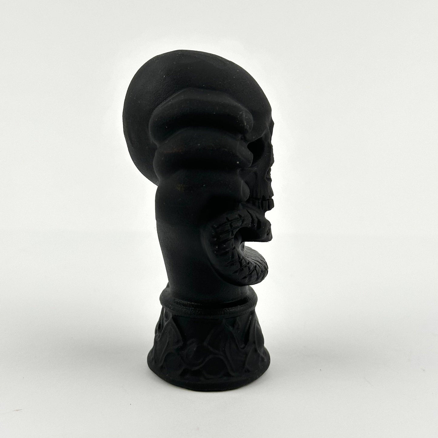 Black Obsidian Crystal Skull on Hand