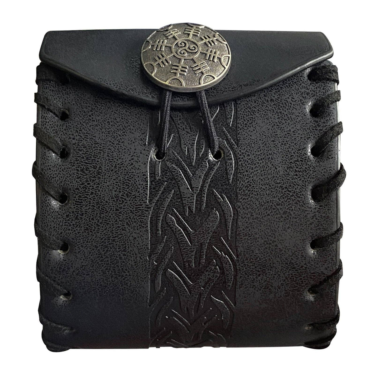 Medieval Viking Style Small Square Bag Retro Fantasy Prop: Style A Stripe Brown