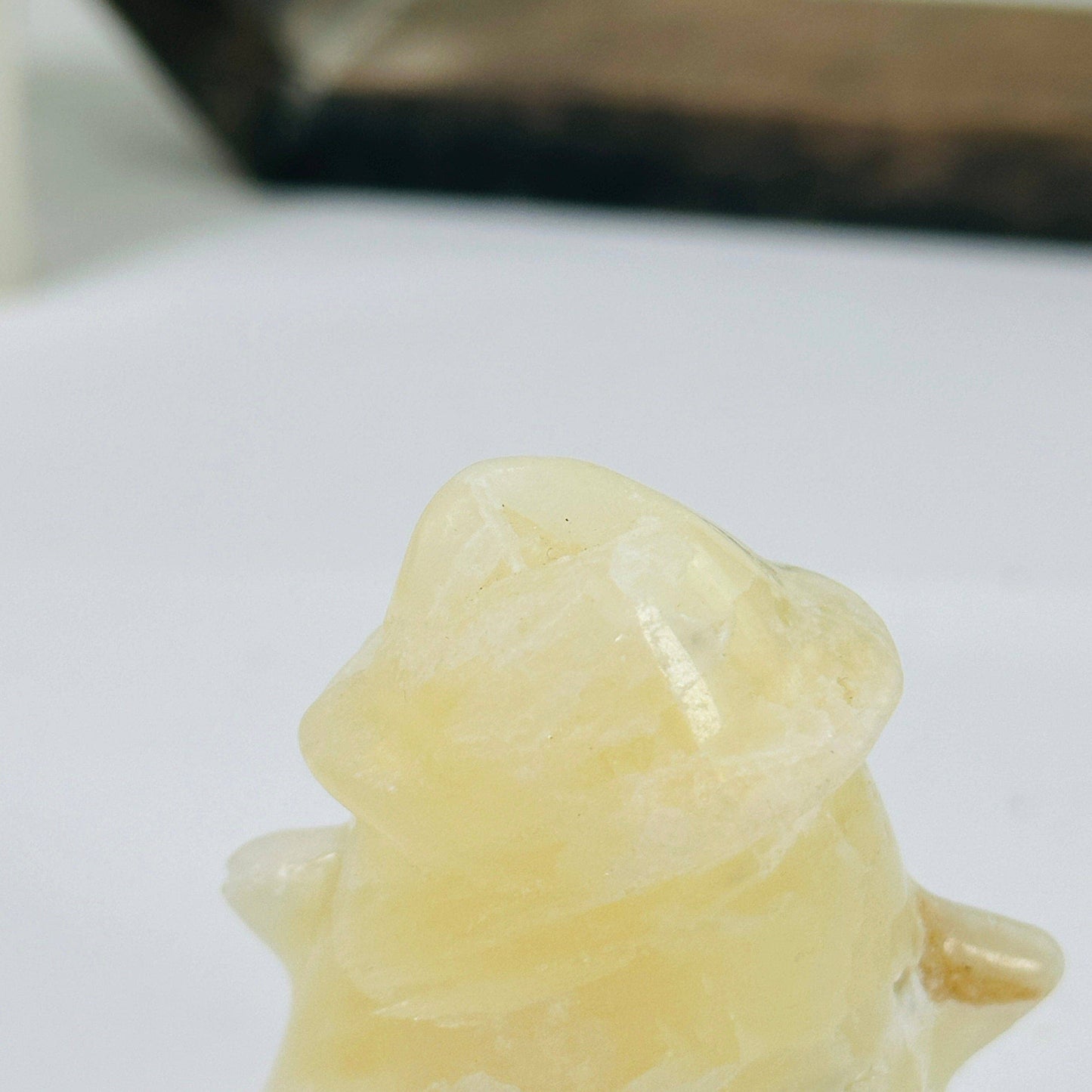 Calcite Crystal Ghost Carving AS IS YOU CHOOSE Halloween: 3