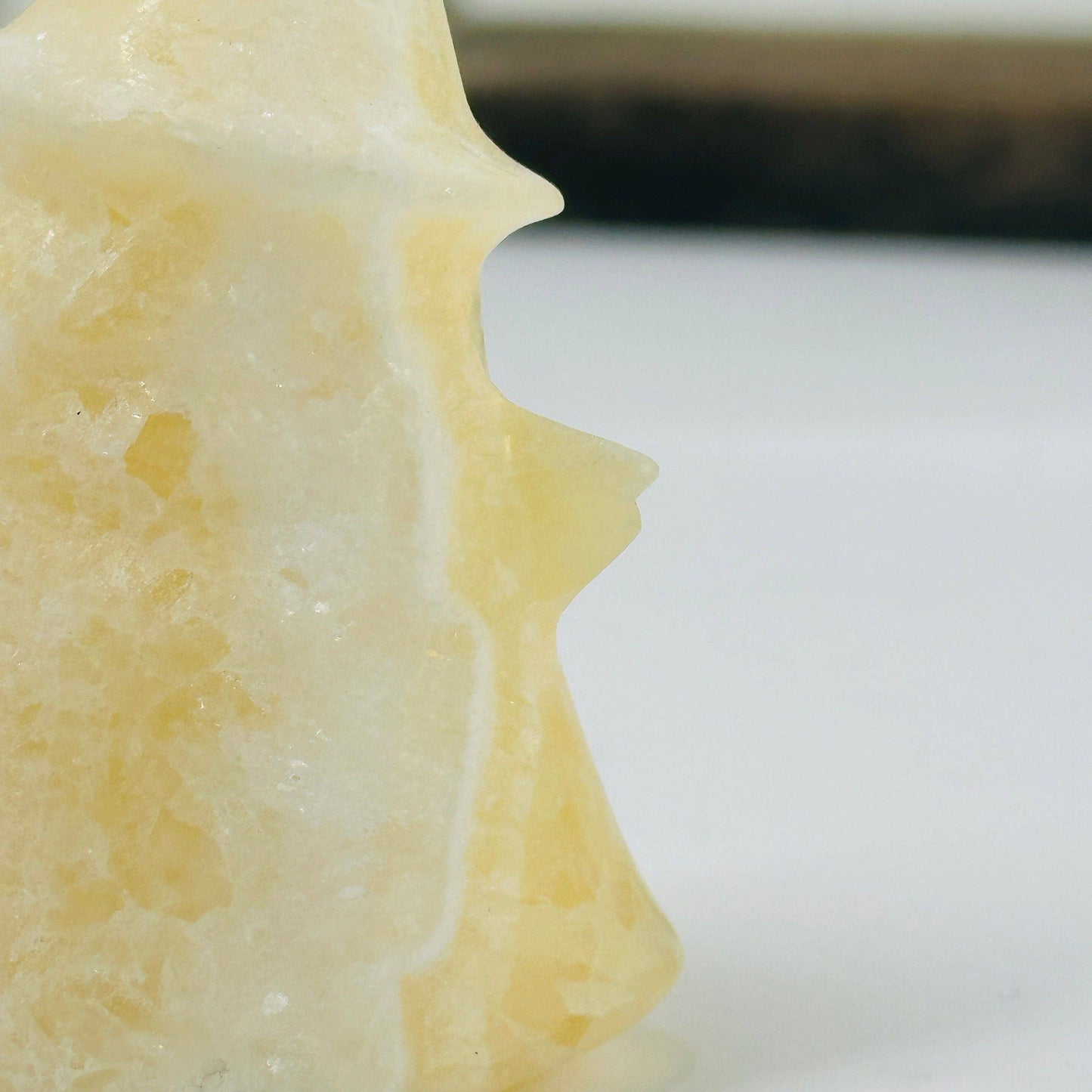 Calcite Crystal Ghost Carving AS IS YOU CHOOSE Halloween: 3