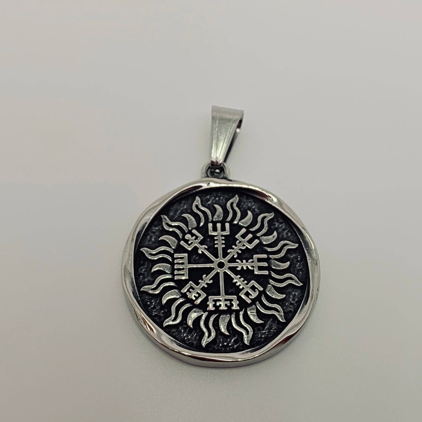 Multi-style Viking Stainless Steel Rune Pendant - MJ/MNP: A