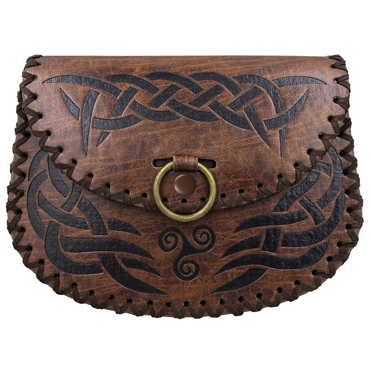 Medieval Waist Bag Vintage Viking Style Accessories: Brown Style B