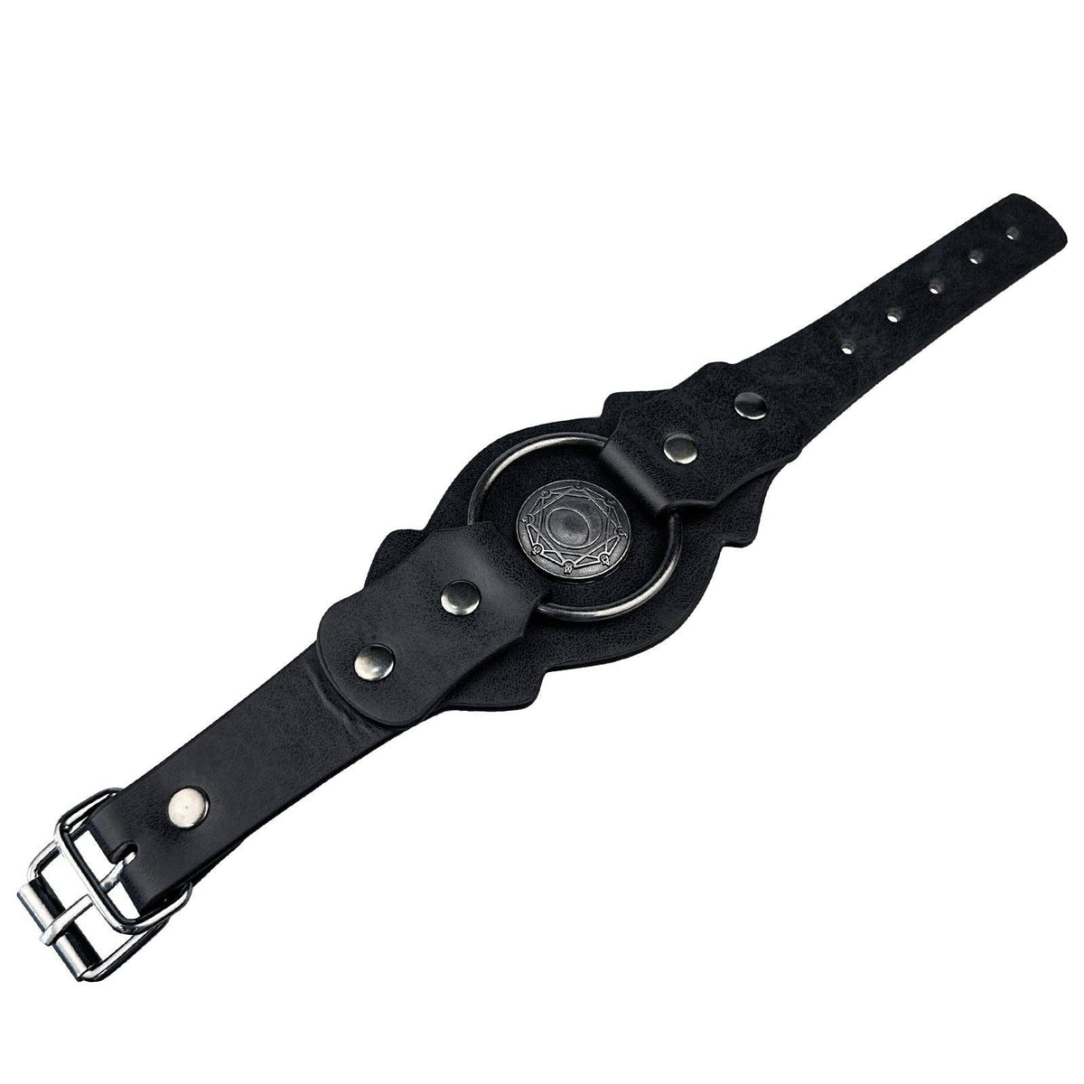 Medieval Viking Style Leather Bracelet: A (Single)