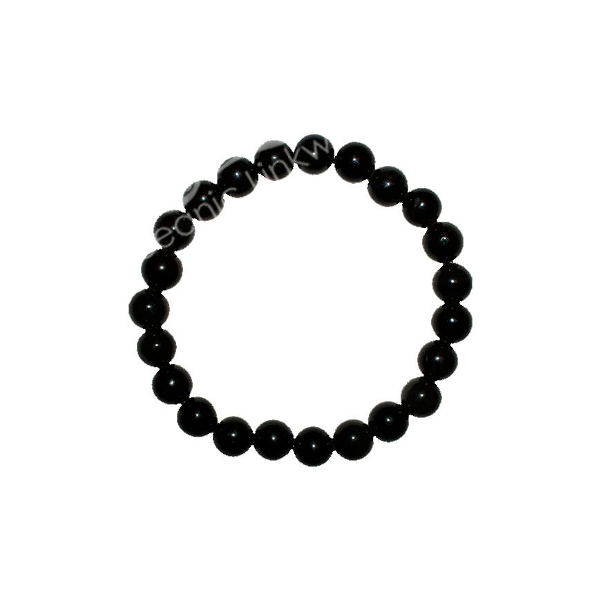 (PC)BRACELET - OBSIDIAN, BLACK (8-8.5 MM) 7.15-7.25"