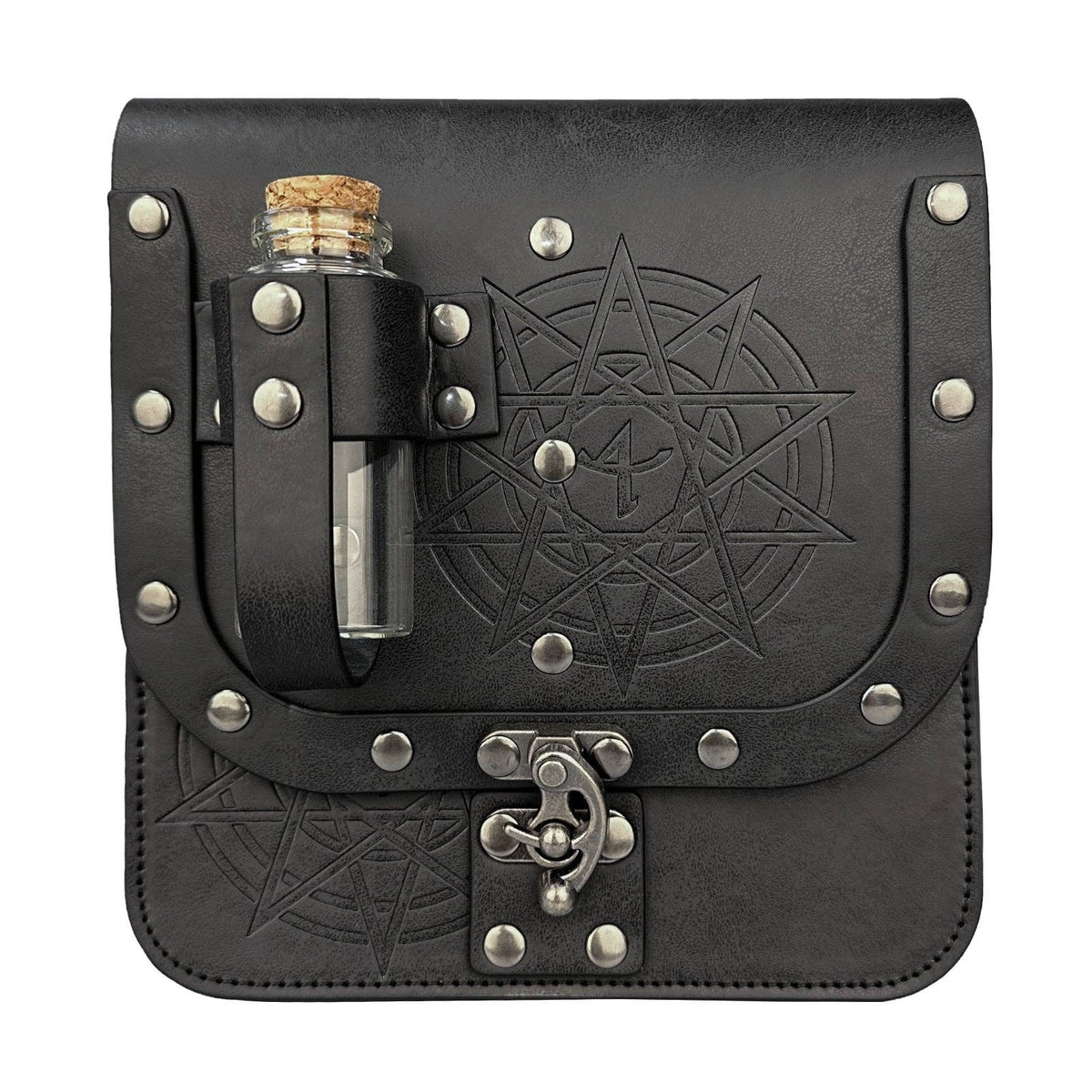 Medieval Alchemy Bottle Nordic Viking Style Prop: Black