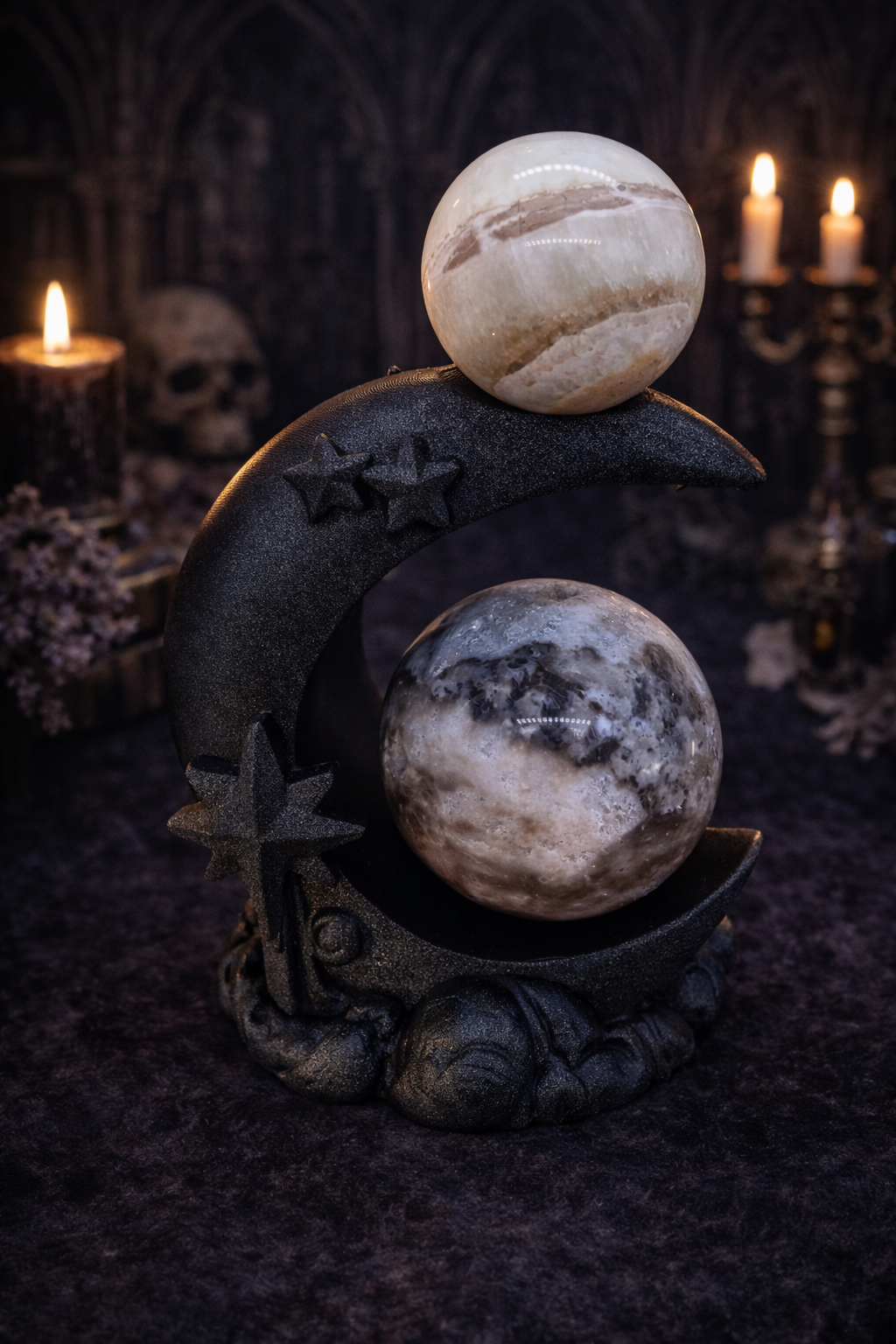 Moon Crystal Sphere Holder