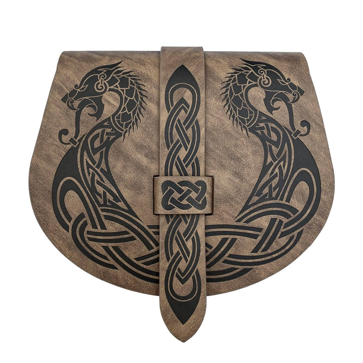Medieval Nordic Viking Style Saddle Bag: Black