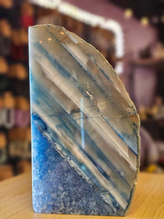 Dyed Agate Bookend