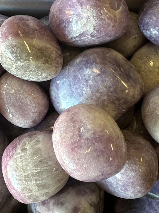 Lepidolite Tumbles