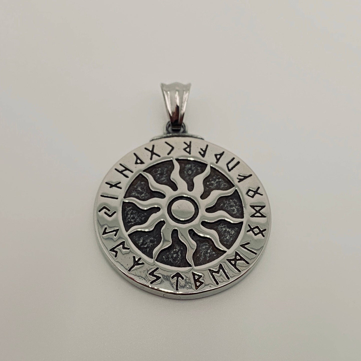 Multi-style Viking Stainless Steel Rune Pendant - MJ/MNP: A