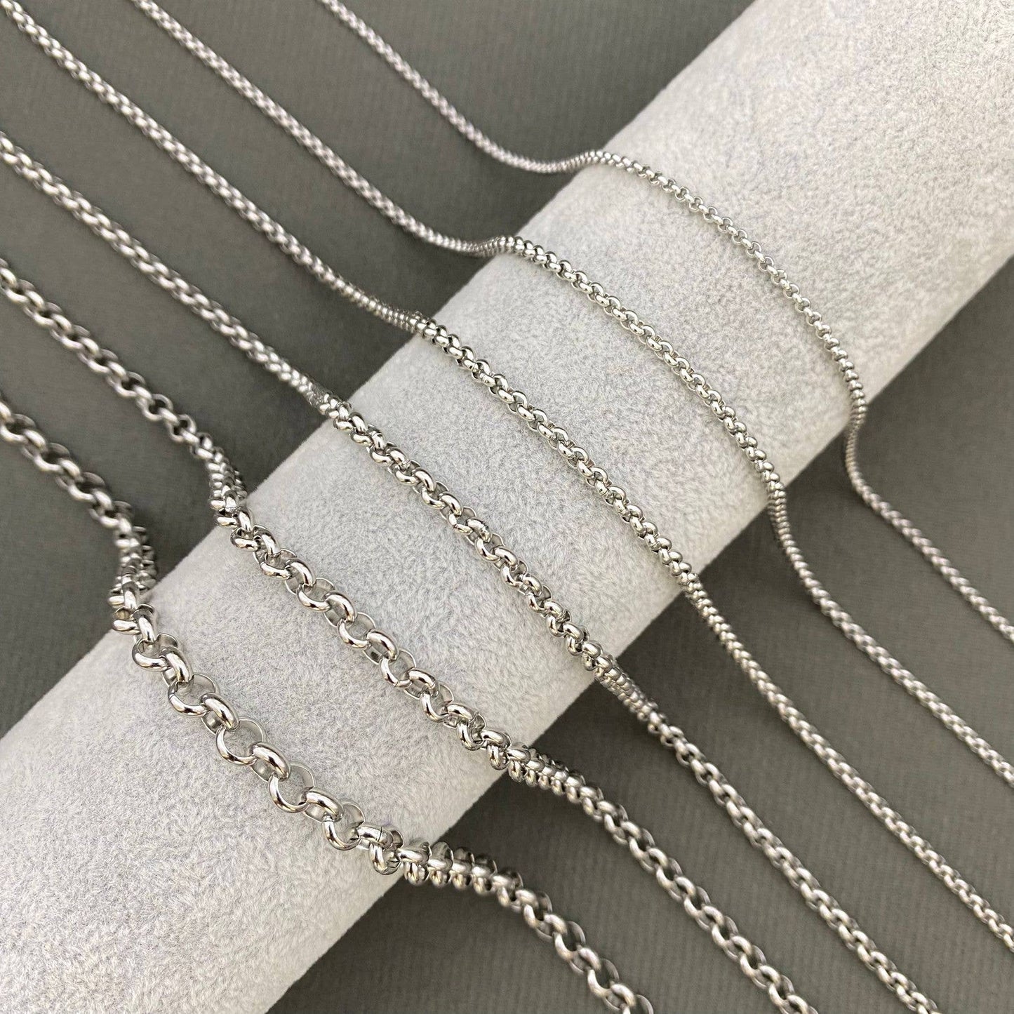 Stainless Steel O-shape Chain - MJ: 600mm / 23.62in / 2mm