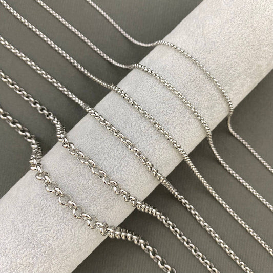 Stainless Steel O-shape Chain - MJ: 600mm / 23.62in / 2mm