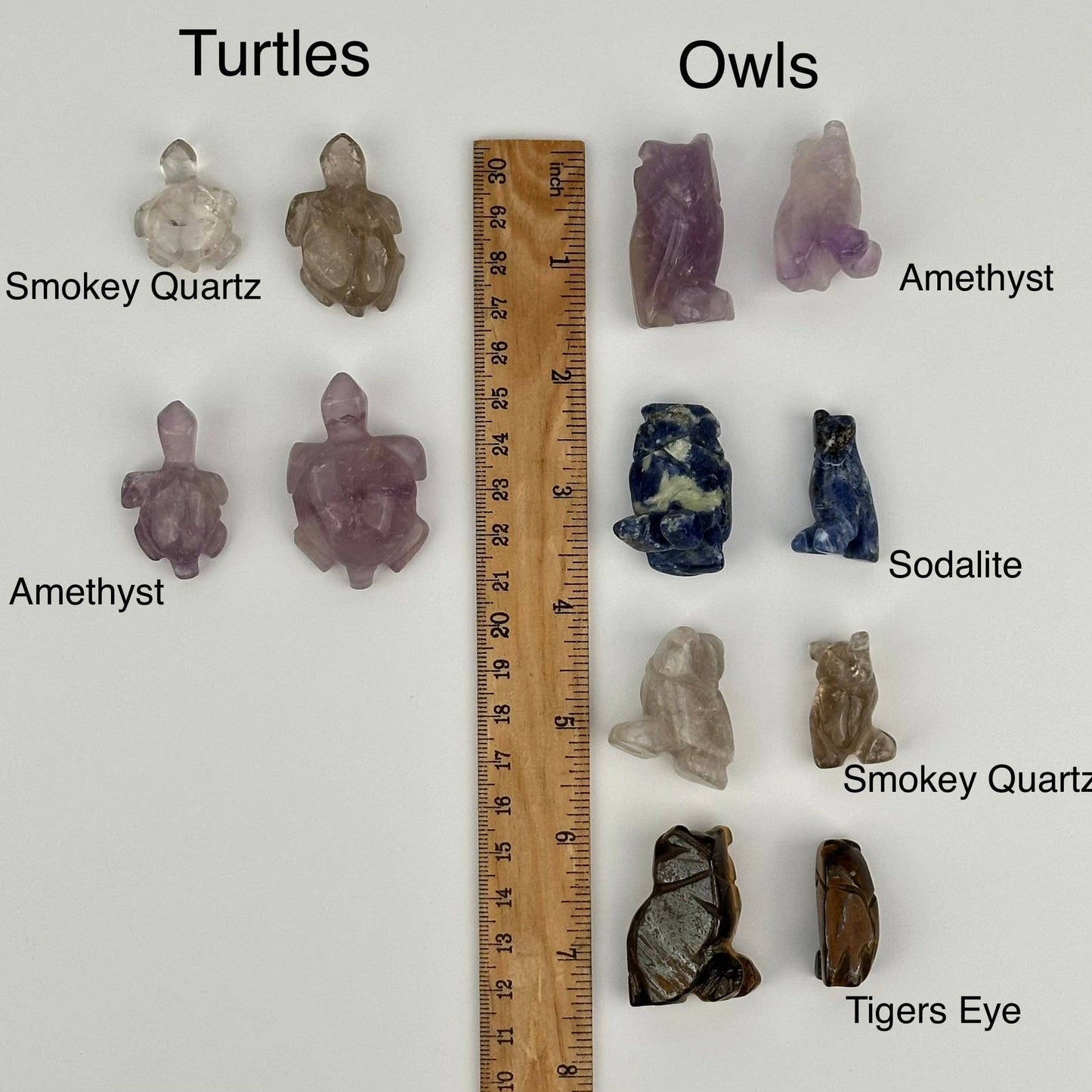 Crystal Animal Carving - You Select Style -: Frog / Amethyst