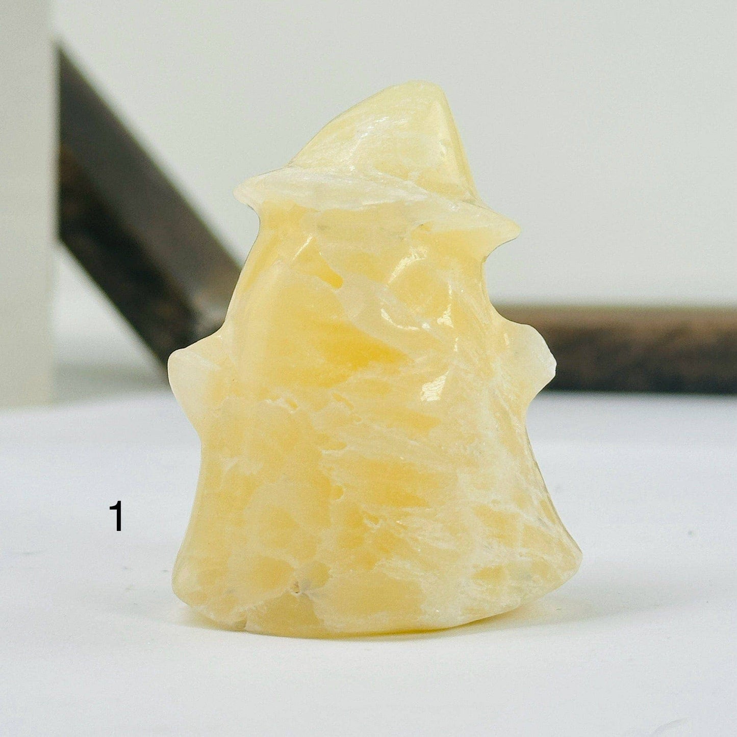 Calcite Crystal Ghost Carving AS IS YOU CHOOSE Halloween: 3