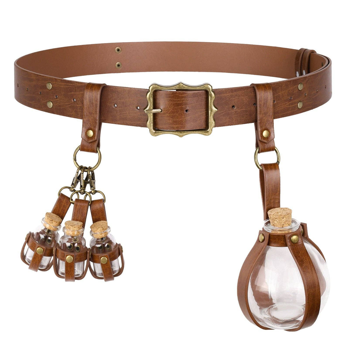 Medieval Alchemy Costume Accessories Gothic Viking Style: Alchemy Small Set Brown