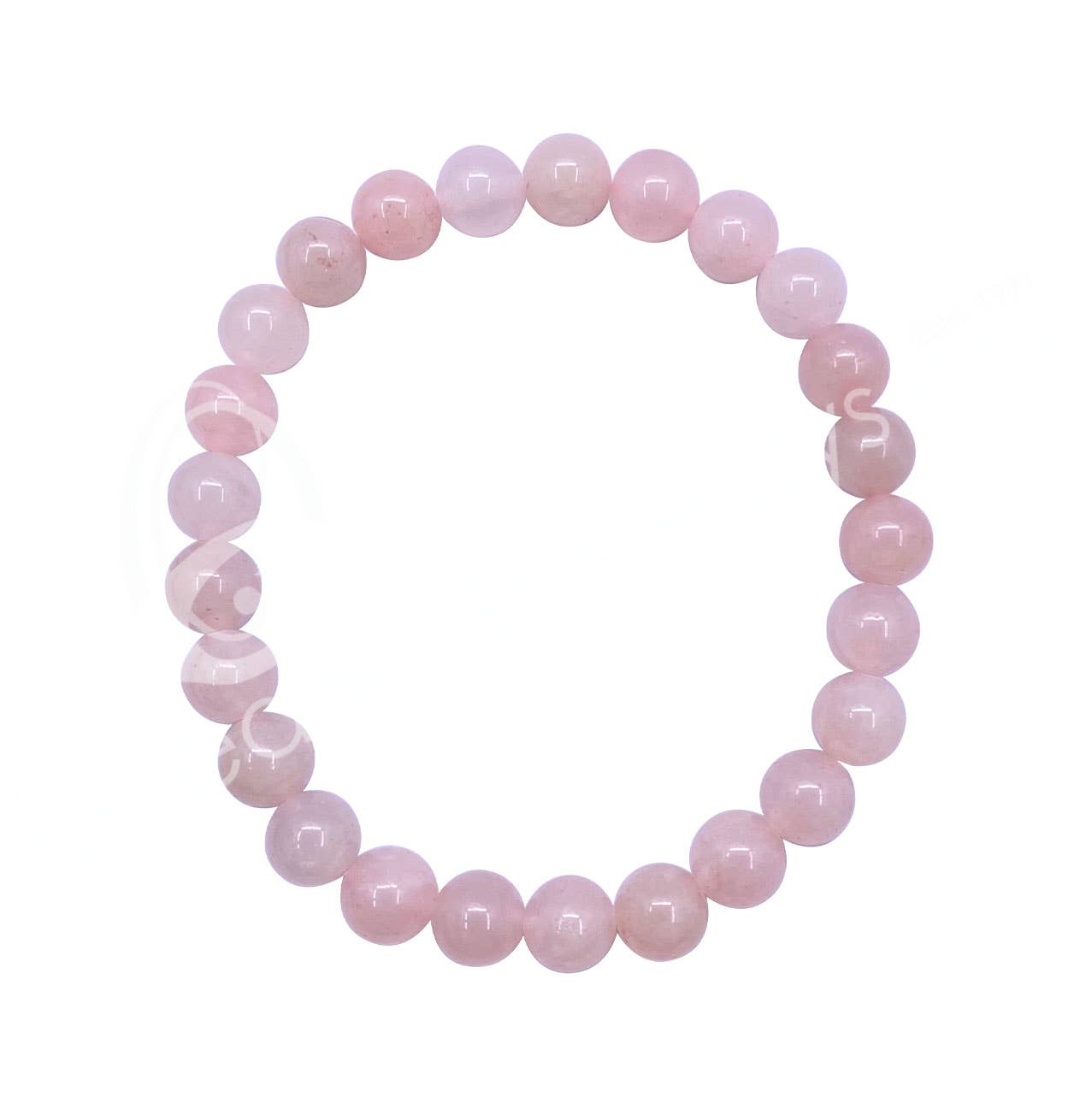 (PC)BRACELET - ROSE QUARTZ (8 MM) 8-8.5"