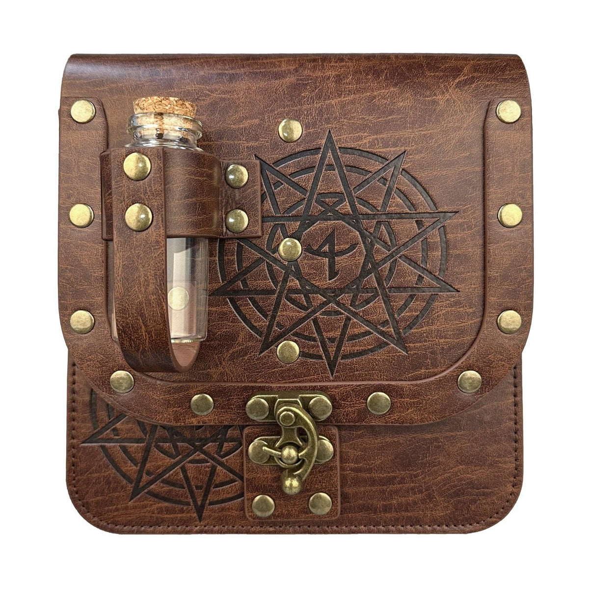 Medieval Alchemy Bottle Nordic Viking Style Prop: Black