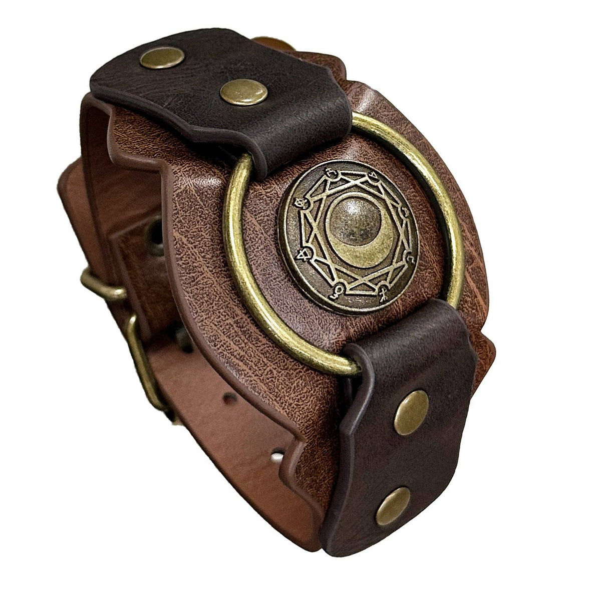 Medieval Viking Style Leather Bracelet: A (Single)
