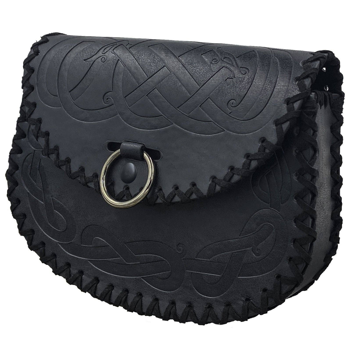 Medieval Waist Bag Vintage Viking Style Accessories: Brown Style B